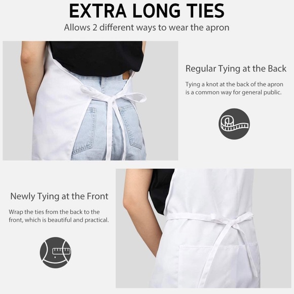 OCD Obsessive Christmas Disorder White Bib Apron Unisex New - Picture 6 of 6